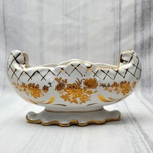 Turkish Onur Porcelain Gold Trim Bowl